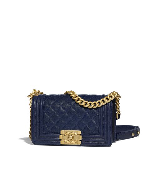 chanel boy navy